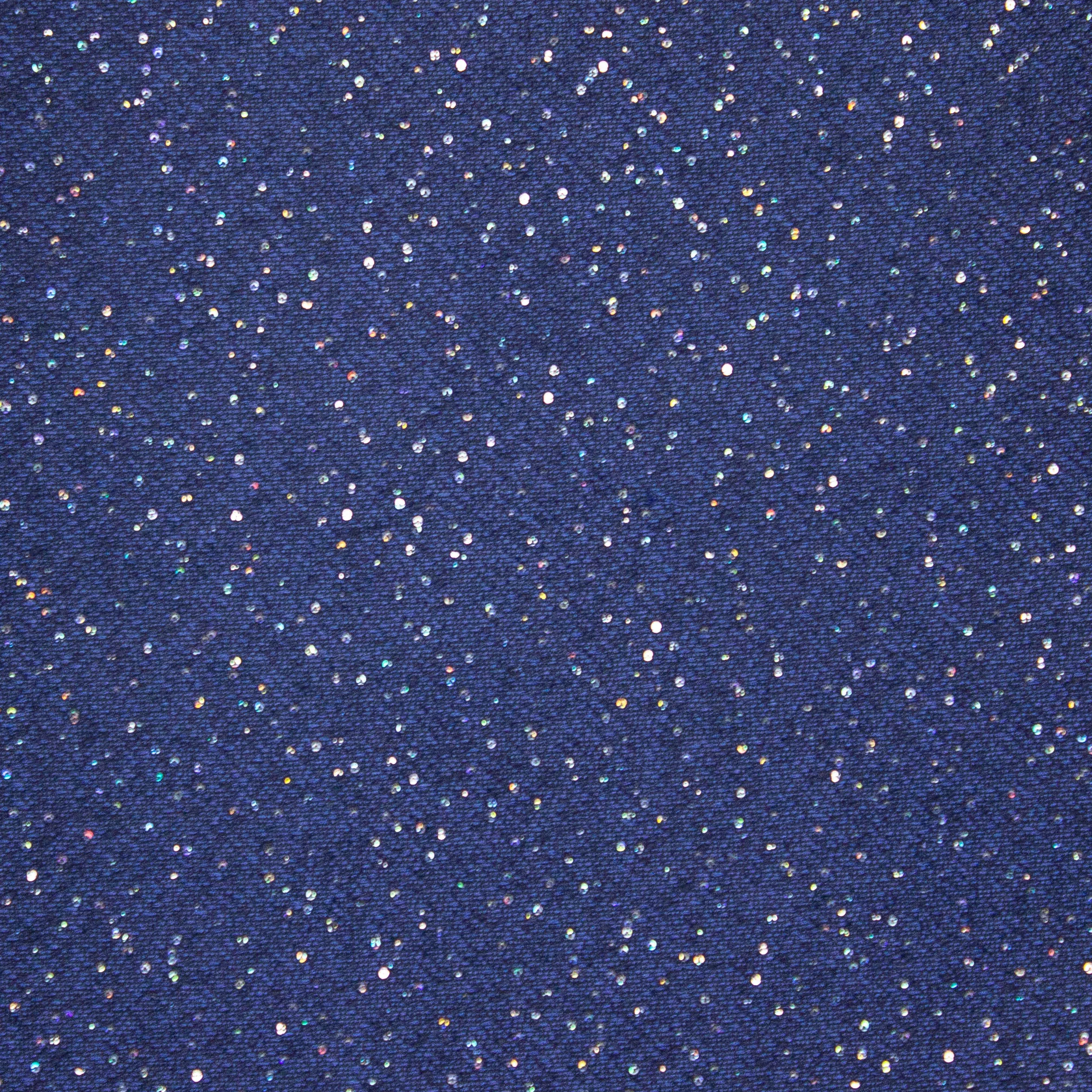 Jacquard blauw met pailletten - Lorré